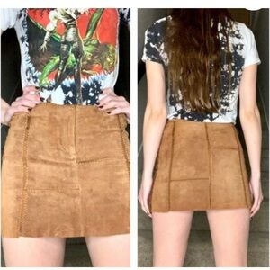 Vintage Y2K bebe suede mini skirt 2